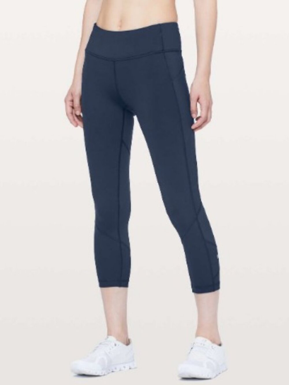 Lululemon Pace Rival crop leggings true navy women's size 4